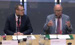 Medr's James Owen, left, and Simon Pirotte