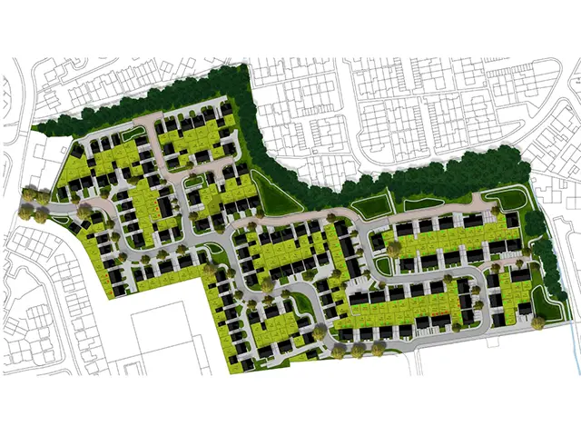 A plan of how the development could look from above