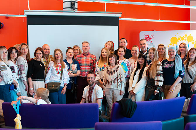 People from Ukraine and Wales came together to celebrate Vyshyvanka Day