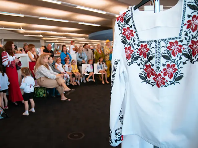 Vyshyvanka, the national costume of Ukraine, is symbolic of Ukrainian strength and resilience
