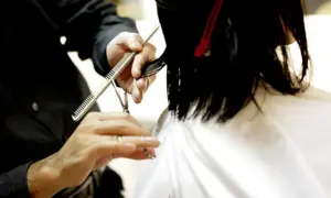 hairdresser stock image