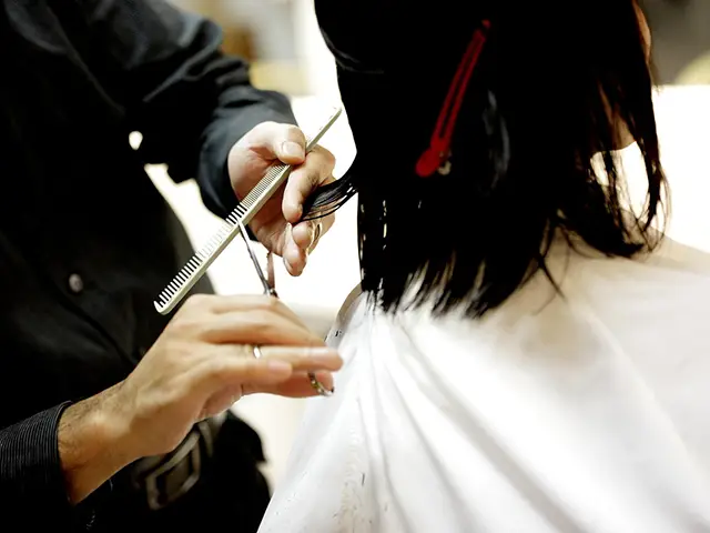 hairdresser stock image