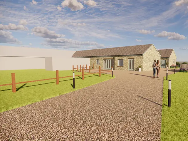 Artist impression of the proposed development at Ridings View, Bishton