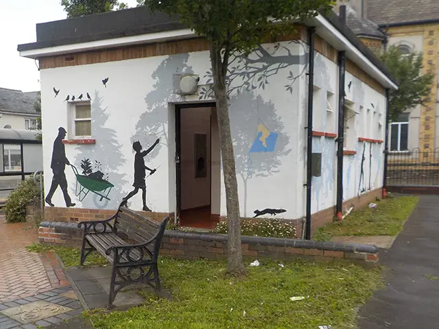 The toilet block at Tredegar Grounds, Risca