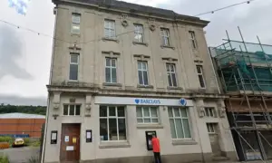 85 High Street, Blackwood, pictured in June 2021 when Barclays Bank was still open