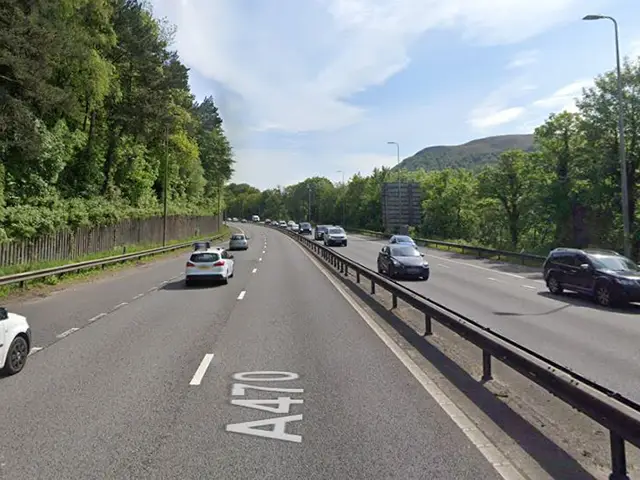The A470 between Nantgarw and Taff's Well