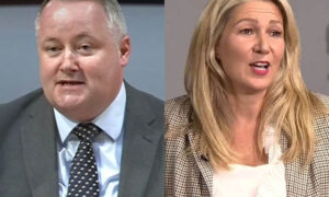 Welsh Tory group leader Darren Millar, left, and Reform UK's new Senedd Member Laura Anne Jones