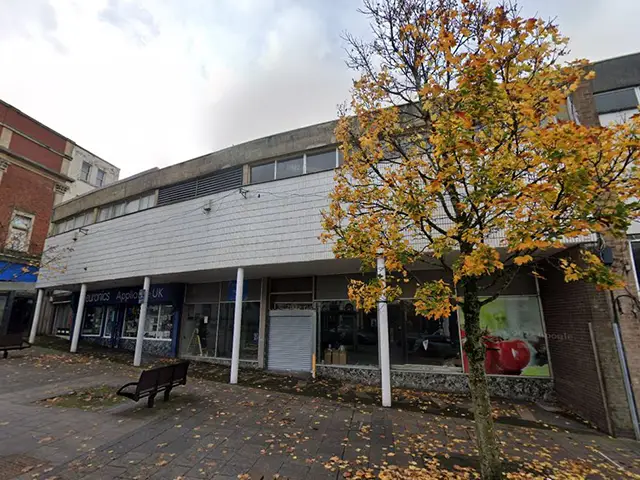 The former Spar store in High Street, Bargoed, pictured in October 2022