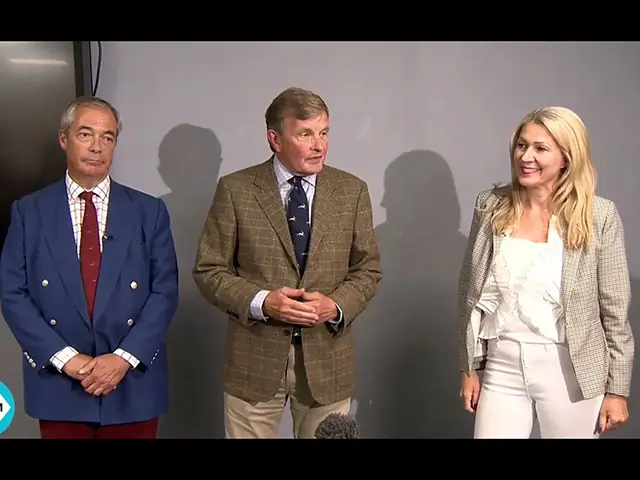 From left: Nigel Farage, David Jones, and Laura Anne Jones
