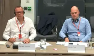 GP partners RIchard Stratton and James Pink gave evidence to the Senedd