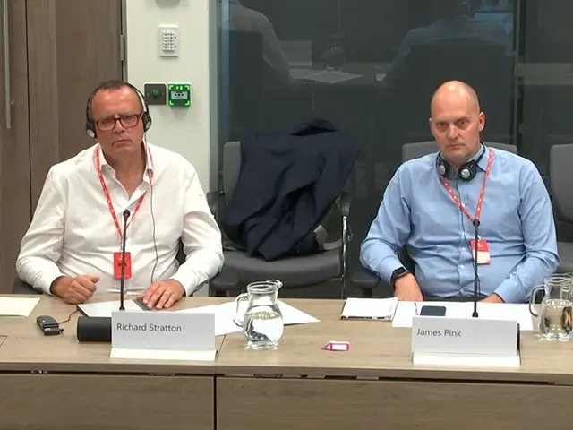 GP partners RIchard Stratton and James Pink gave evidence to the Senedd