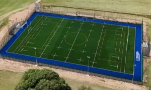 The new 3G pitch at Risca Leisure Centre