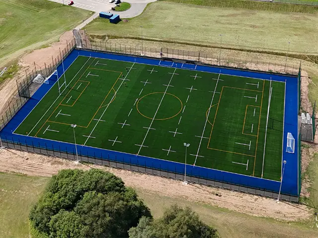 The new 3G pitch at Risca Leisure Centre
