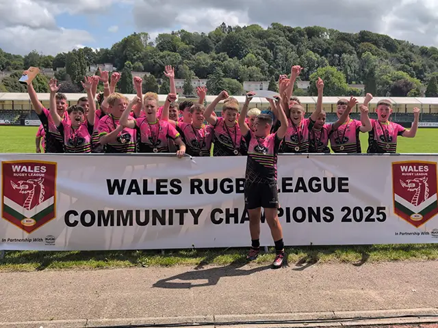 South Wales Jets U13s celebrating their finals day win