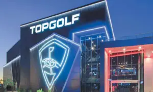 Plans for a new Topgolf attraction at the former Toys R Us site in Cardiff, which could have looked like this, are currently on hold
