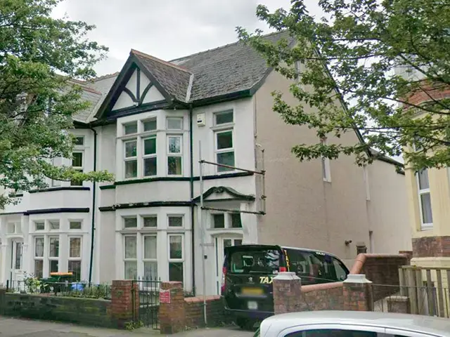 46 Corporation Road (centre), Newport, pictured in June 2025