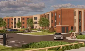 Artist impression of the proposed care home at the Whiteheads site in Newport