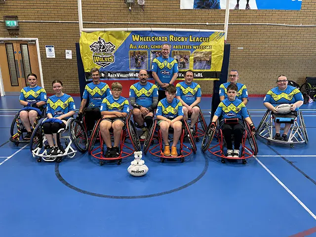 Aber Valley Wolves launched its wheelchair rugby league section in March 2025