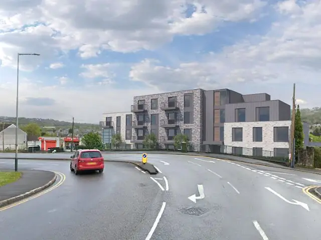 Artist impression of the proposed redevelopment of Tredegar Junction Hotel, Pontllanfraith