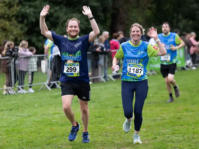 Runners during the 2025 Castle 2 Castle run