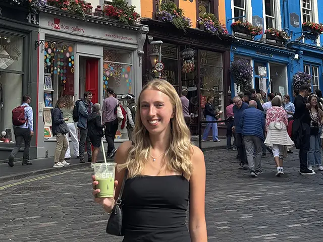 Seren Davies in Edinburgh during the Fringe Festival