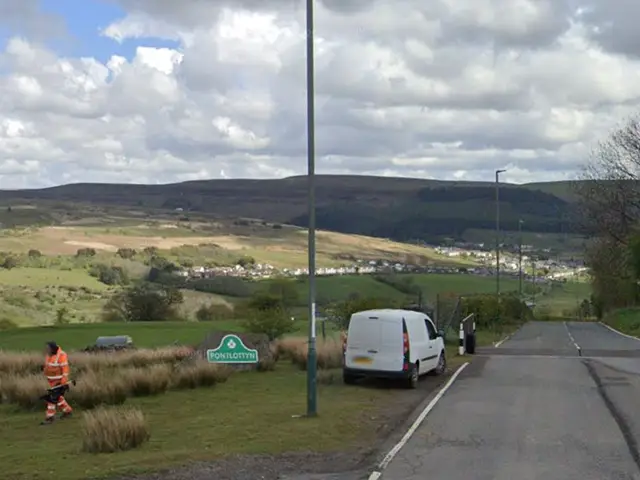 General view of Fochriw Road, pictured in May 2021
