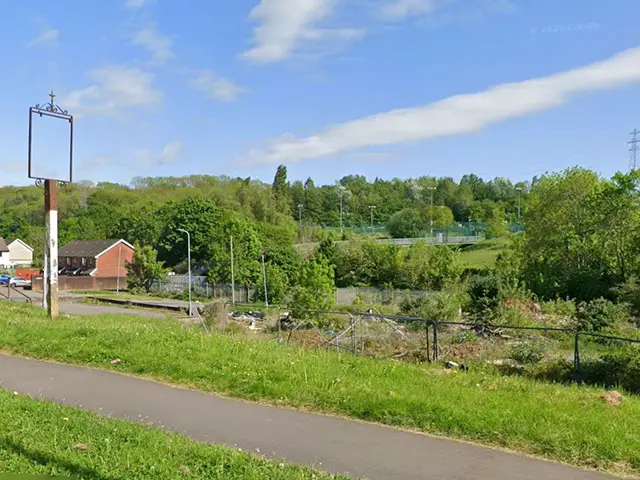 The site of the former Open Hearth pub, Newport, pictured in May 2025
