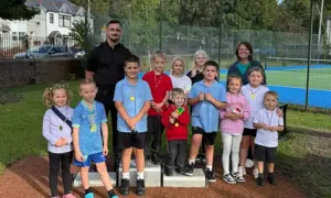 Gwent Police ran a summer tennis scheme for children in Rhymney during the school holidays