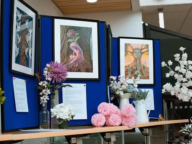 Olesia's work is on display at the council's headquarters until October 31