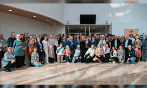 Around 100 people attended the event at Ty Penallta