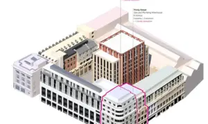 Plans for the redevelopment of Howells department store in Cardiff city centre show that it will include an 11 storey tower block near historic buildings