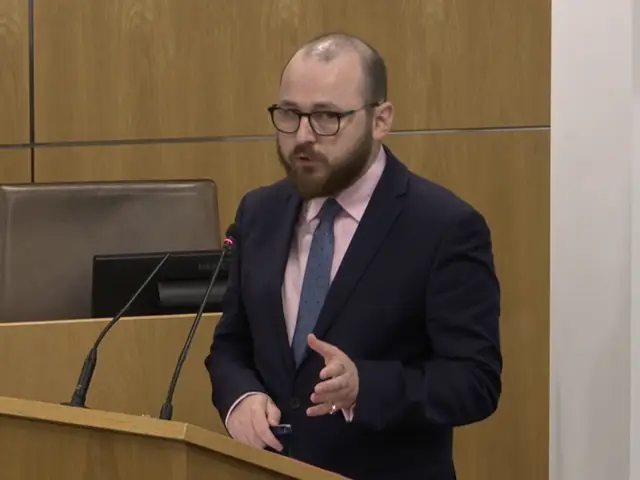 Jack Sargeant MS, minister for culture, skills, and social partnership