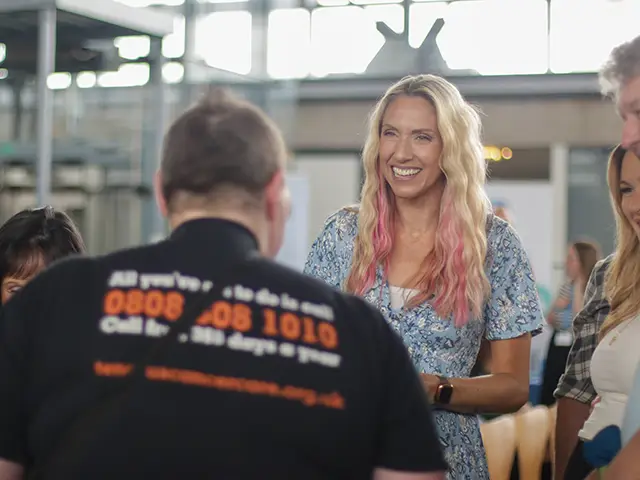 Jessica Mason at an event in the Senedd over the summer