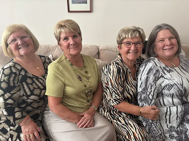 Joan's daughters Carole, Denise, Angela, and Jill