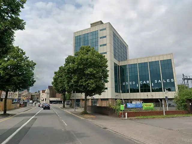 The former tax office in Newport, as seen from Chepstow Road, pictured in June 2025