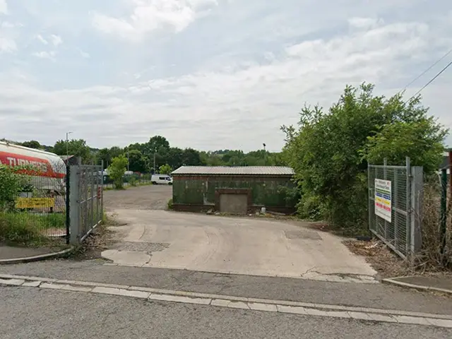 Proposed site of the new storage units, at Wern Industrial Estate, Rogerstone, pictured in June 2025