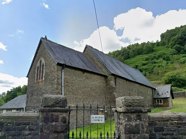 St Peter's Church, Deri, pictured in July 2025