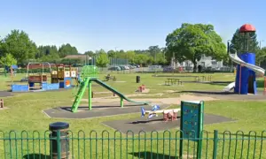 Ystrad Mynach Park, pictured in June 2021