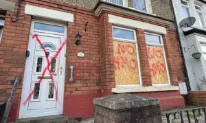 Criminal damage at the proposed HMO on Albany Road, Blackwood
