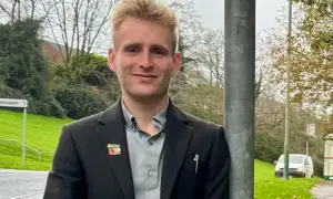 Plaid Cymru candidate Aneurin Minton
