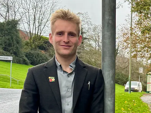 Plaid Cymru candidate Aneurin Minton