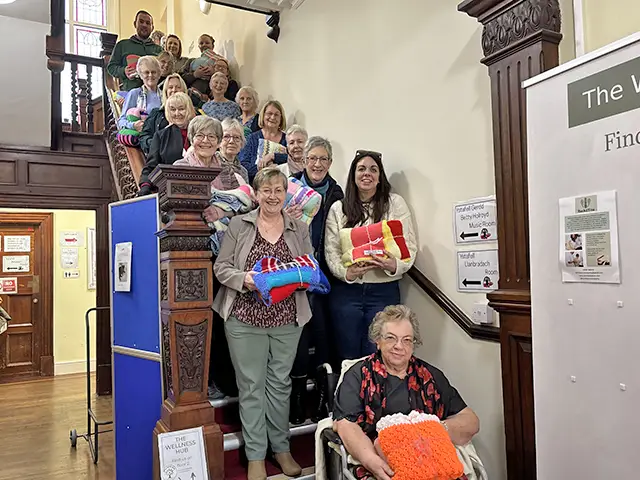 More than 150 knitted blankets have been donated this year