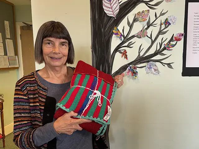 Caerphilly Miners' Centre volunteer Pauline Elcock