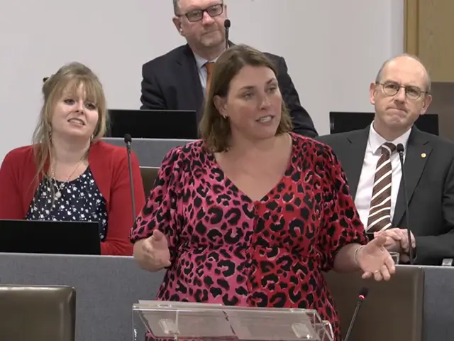 Plaid Cymru Senedd Members Delyth Jewell, Cefin Campbell, Heledd Fychan, and Llŷr Gruffydd