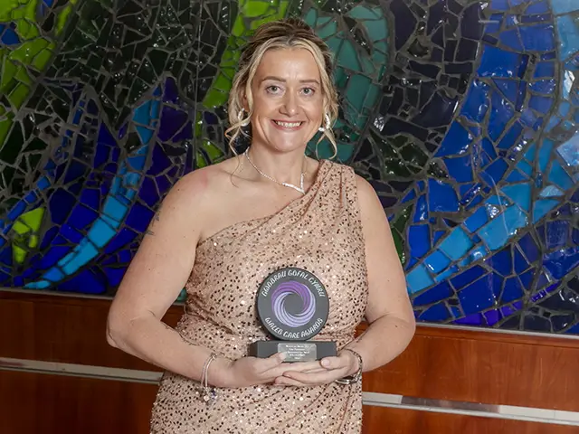 Kelly Jones won silver in the Care Practitioner in Residential Care category at the Wales Care Awards