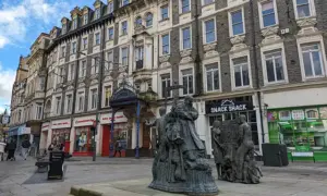 The Westgate Hotel in Newport, pictured in January 2024