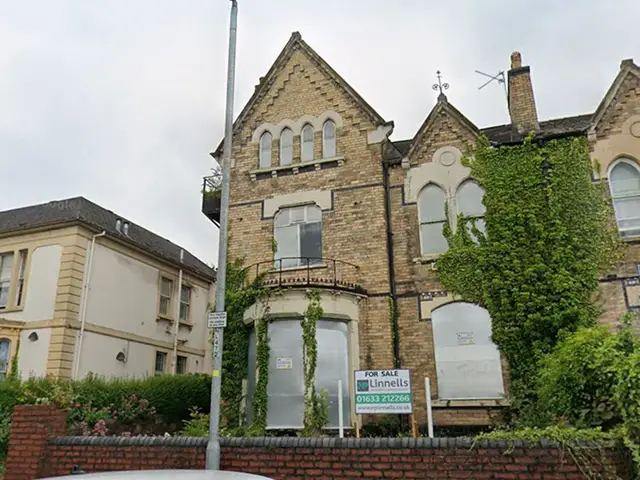 13 Clytha Square, Newport, pictured in June 2025