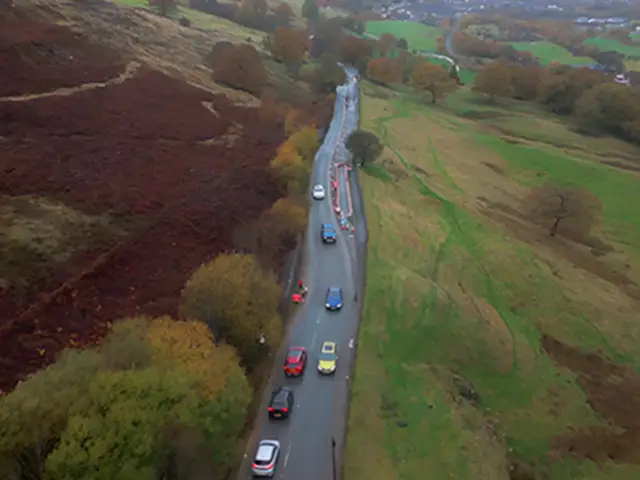 The A469 between Pontlottyn and Tirphil