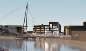 Artist impression of the proposed Coleg Gwent city centre campus in Newport