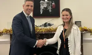 Chris Evans MP and Ellie James